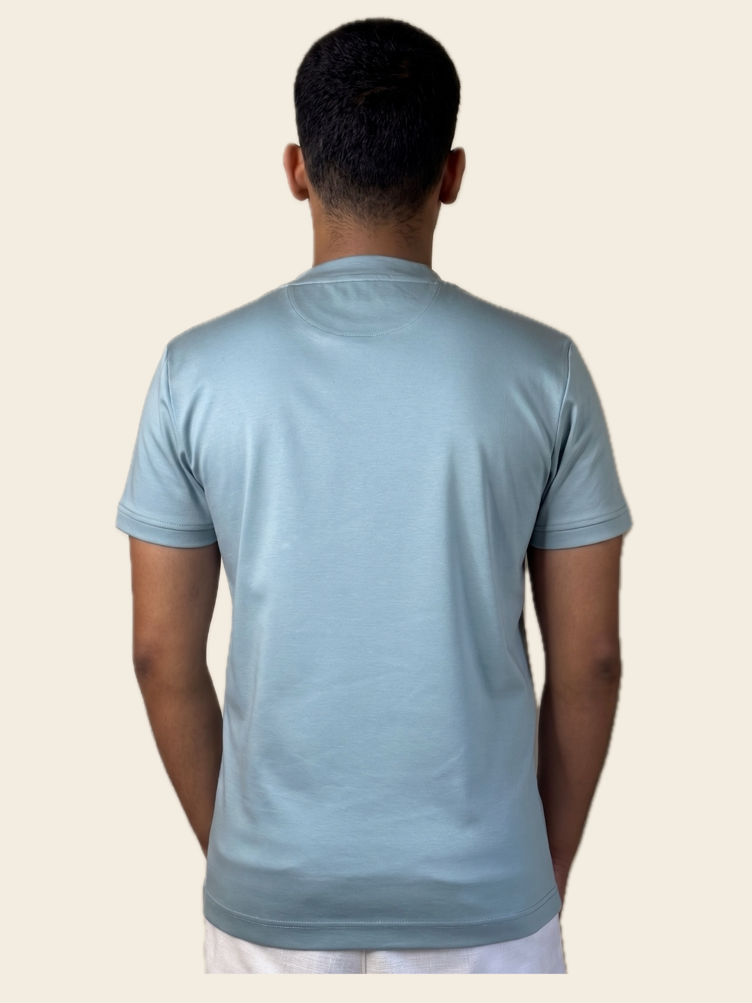 Ice Blue Mark Tee | 100% Mercerised Cotton | 180-200 GSM