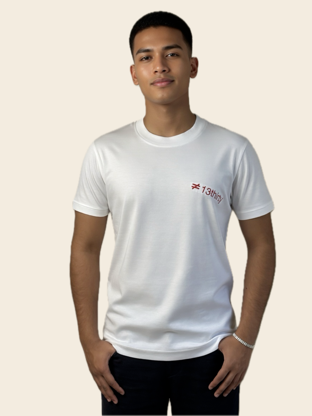 White Mark Tee | 100% Mercerised Cotton | 180-200 GSM