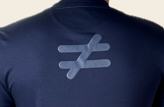 Navy Legacy Tee alternate back - 13THIRTY premium cotton tee Indian sizing