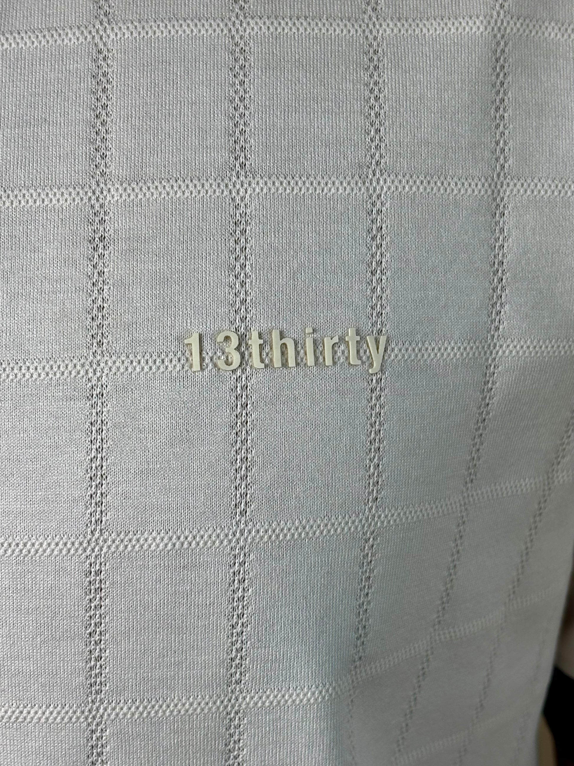 Ivory Jacquard Polo lifestyle - 13THIRTY premium cotton polo worn by Indian young adult