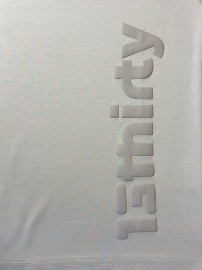 Beige Signal Tee lifestyle - 13THIRTY mercerised cotton tee worn by Indian young adult