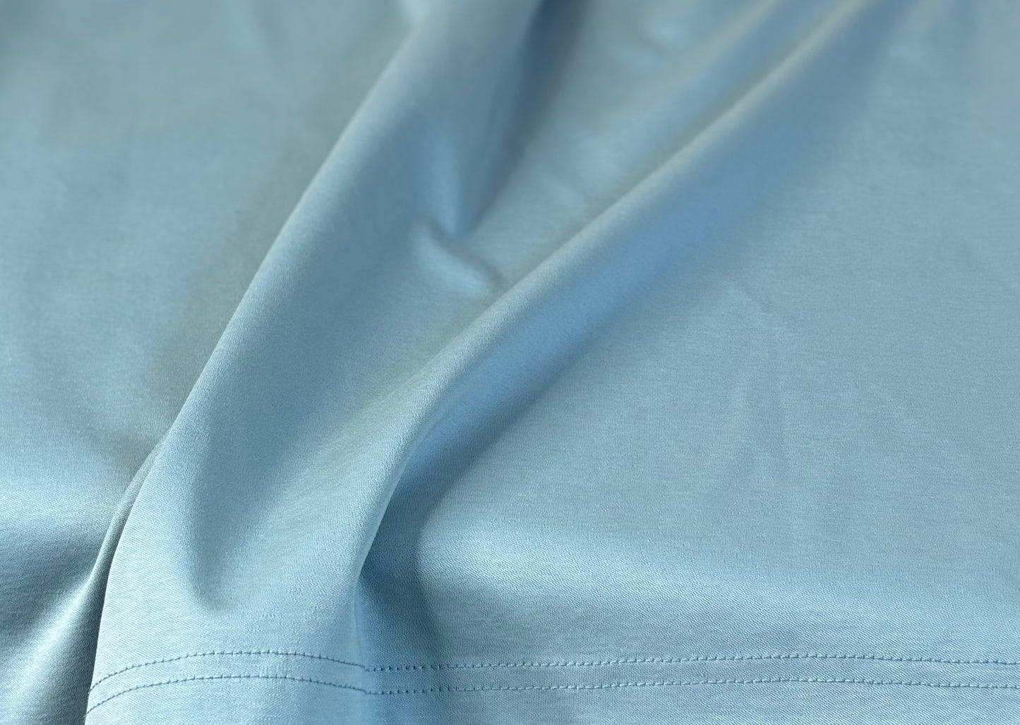 Ice Blue Tee lifestyle - 13THIRTY mercerised cotton tee worn by Indian young adult