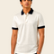 Ivory Jacquard Polo Shirt – 100% Mercerised Cotton | 13thirtystudios