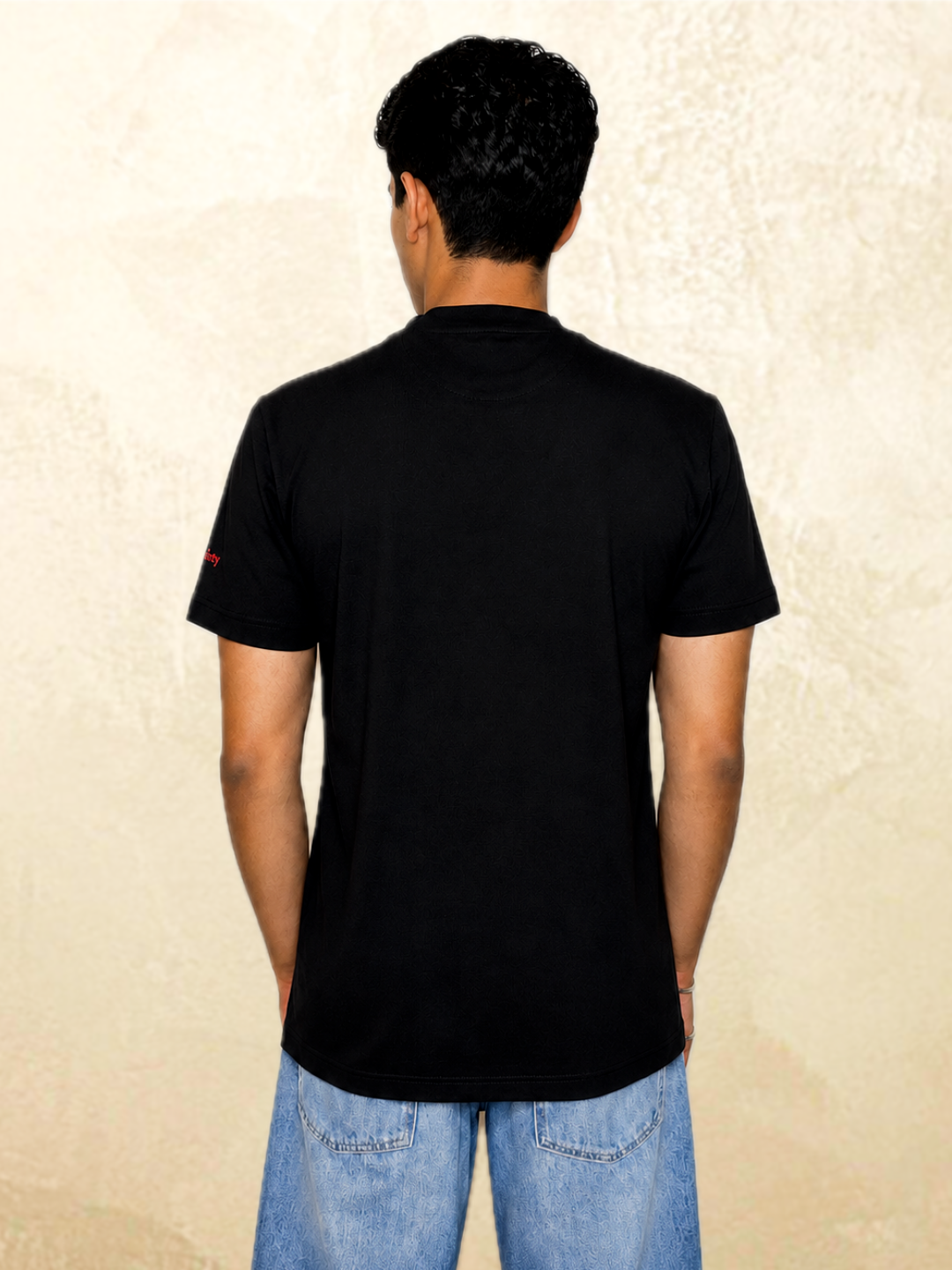 Want Love Butterfly Graphic Tee — Black