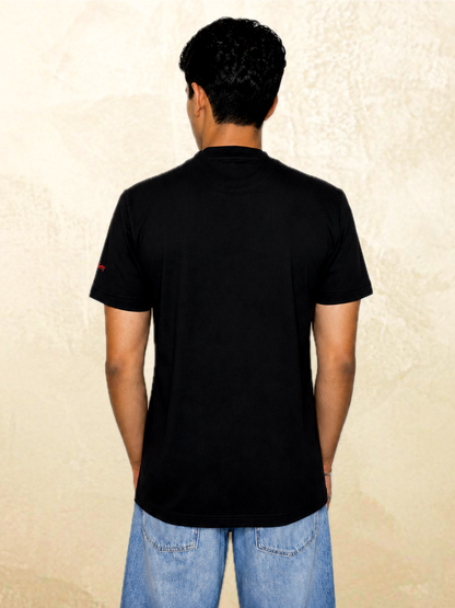 Want Love Butterfly Graphic Tee — Black