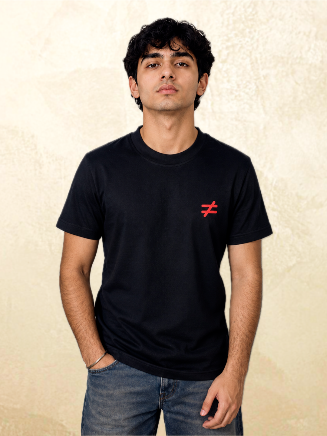 Black dice graphic t-shirt Roll Different by 13THIRTY Studios, 100% cotton, view 2