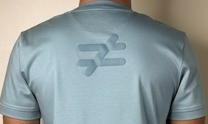 Ice Blue Element Tee  | 100% Mercerised Cotton | 180-200 GSM