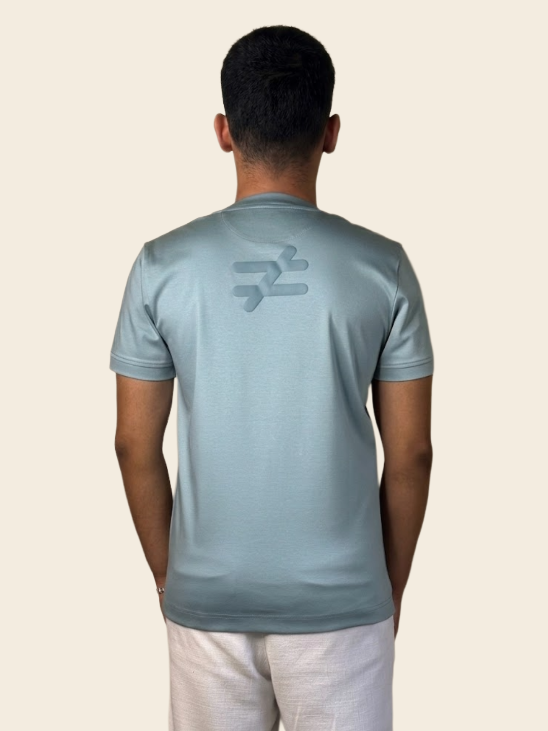 Ice Blue Element Tee  | 100% Mercerised Cotton | 180-200 GSM