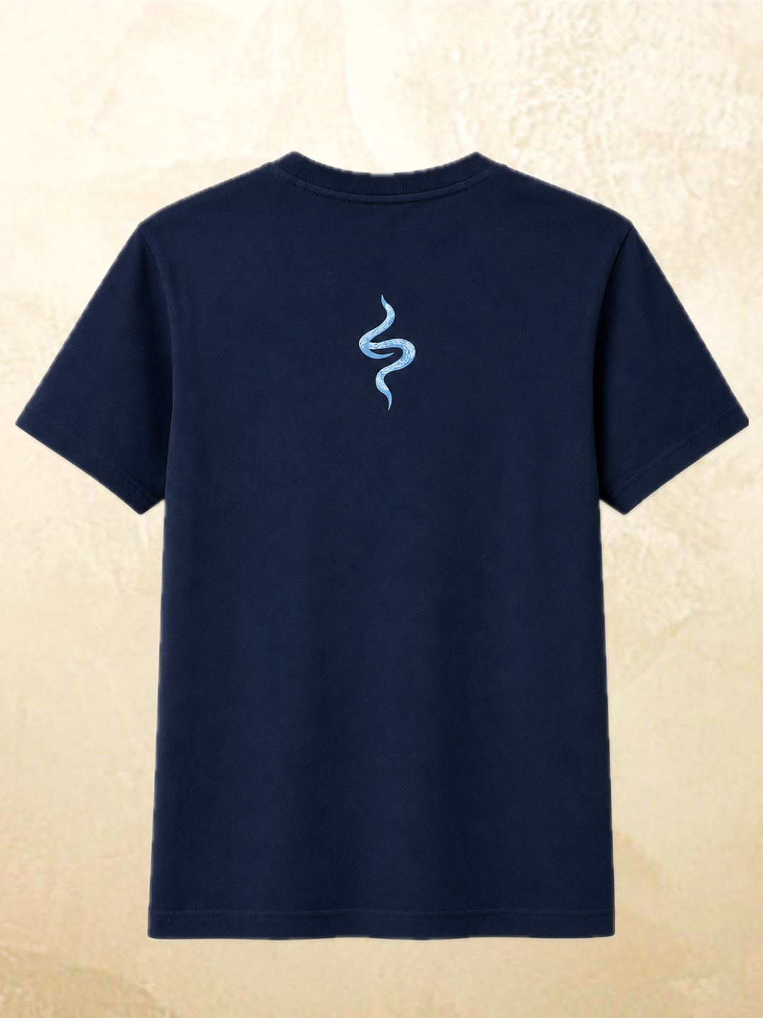 Navy snake graphic t-shirt The Unbothered by 13THIRTY Studios, 100% cotton, view 6
