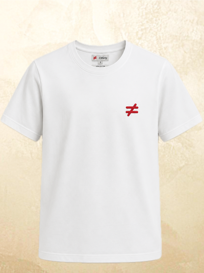 White dice graphic t-shirt Roll Different by 13THIRTY Studios, 100% cotton, view 7
