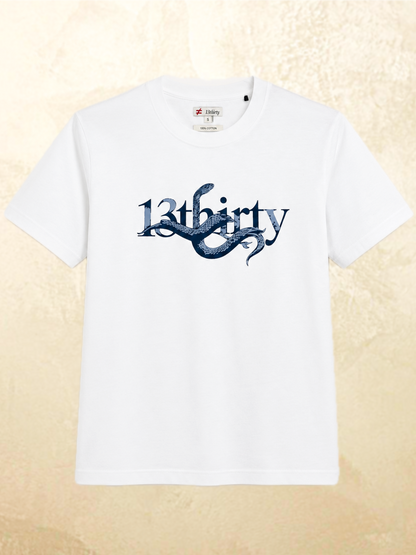 White snake graphic t-shirt The Unbothered by 13THIRTY Studios, 100% cotton, view 6